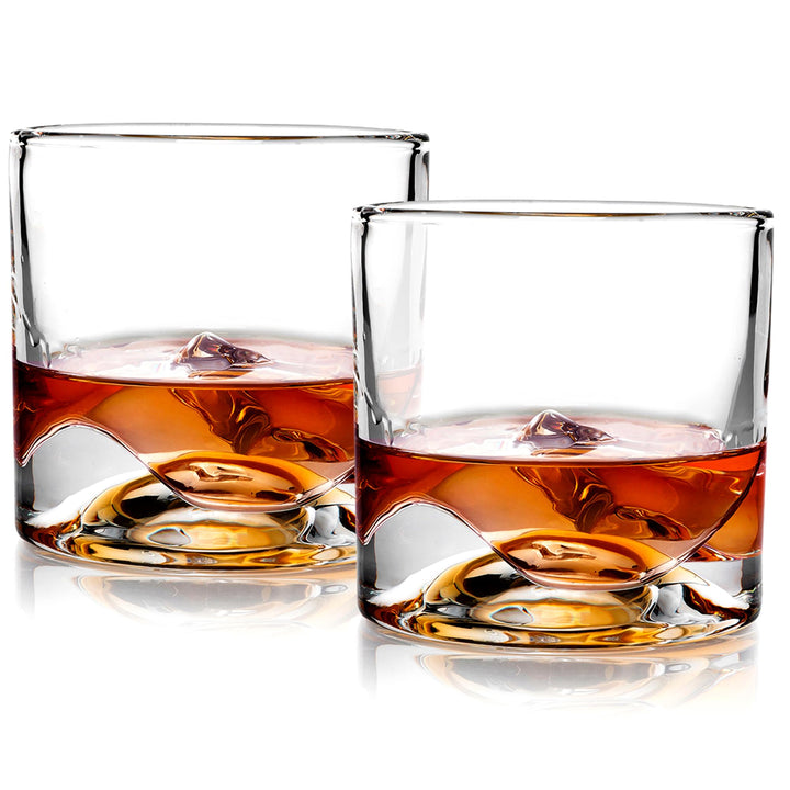 LIITON Exklusiv Whisky Gläser Set Denali 2-teilig aus Kristallglas, Tumblergläser, Geschenke für Män