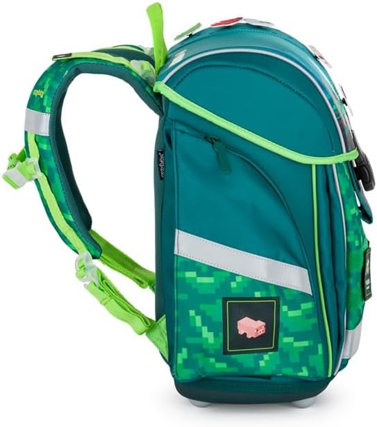 OB Premium Light - Playworld - Pixel - Schulranzen-Set 9tlg. mit Sporttasche, Schultüte N, Brotdose