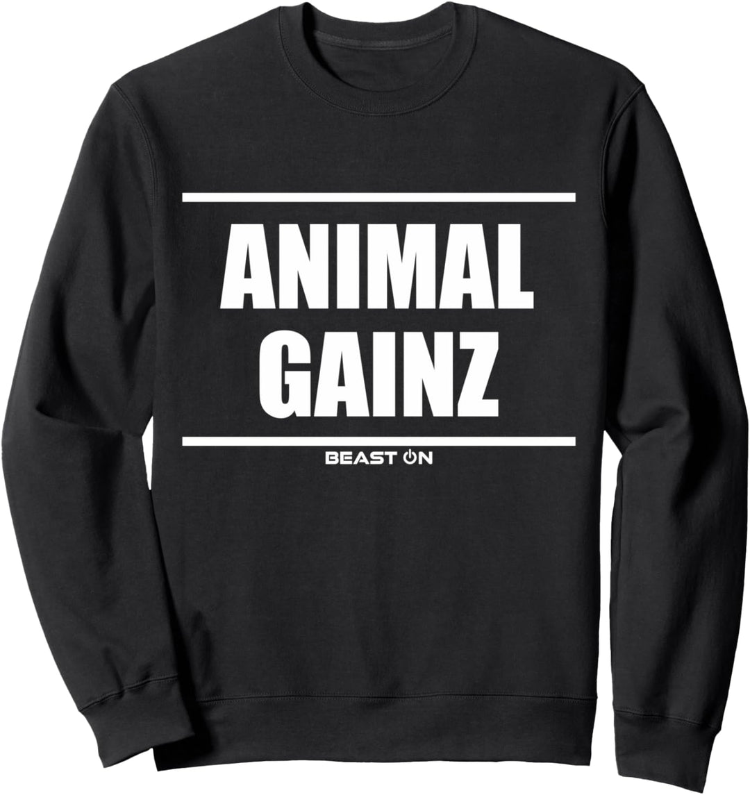 Animal Gainz Bodybuilding Gains Training Gym Fitness Workout Sweatshirt