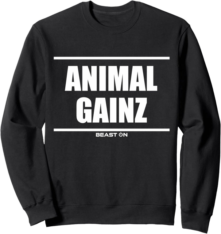 Animal Gainz Bodybuilding Gains Training Gym Fitness Workout Sweatshirt