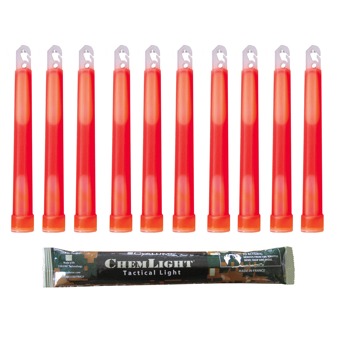 Cyalume Technologies SA9-1027054AM Chemlight, rot (10-er Pack), 10-er Pack