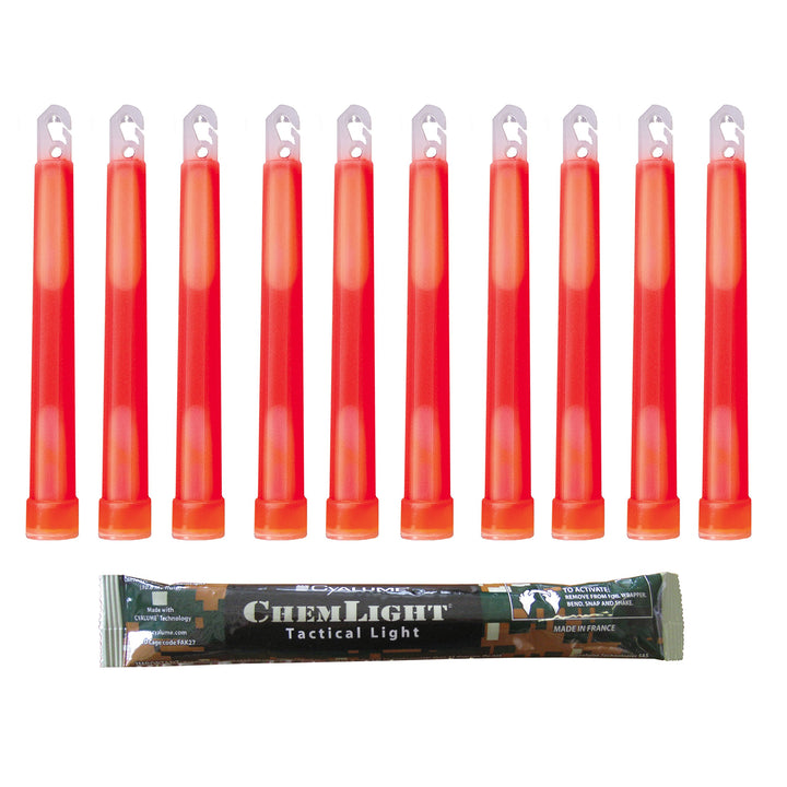 Cyalume Technologies SA9-1027054AM Chemlight, rot (10-er Pack), 10-er Pack