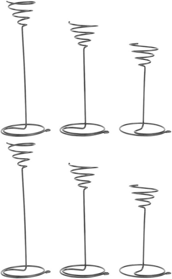 YARNOW 6 Stücke Garten Air for Racks Steht Tillandsia Draht Anzeige Halter Edelstahl Silber Pflanzer