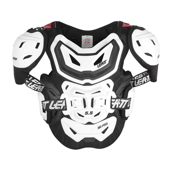 Leatt 5.5 Pro HD, Motorrad-Brustschutz, Unisex, Erwachsene, Unisex S-XL Weiss, S-XL Weiss