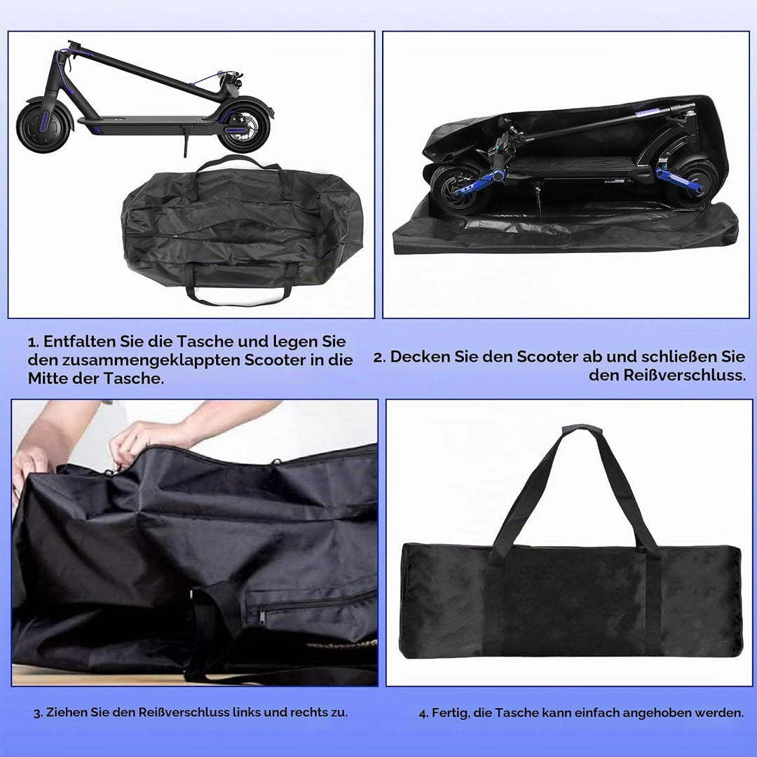 PORFOYO E-Scooter Transporttasche,E-Scooter Aufbewahrung Transporttasche,Tragetasche Schutzhülle Für