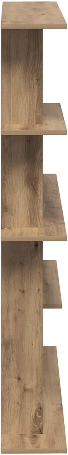 vidaXL Wandregal Artisan-Eiche 102 x 20 x 130 cm Holzwerkstoff, Artisan-eiche