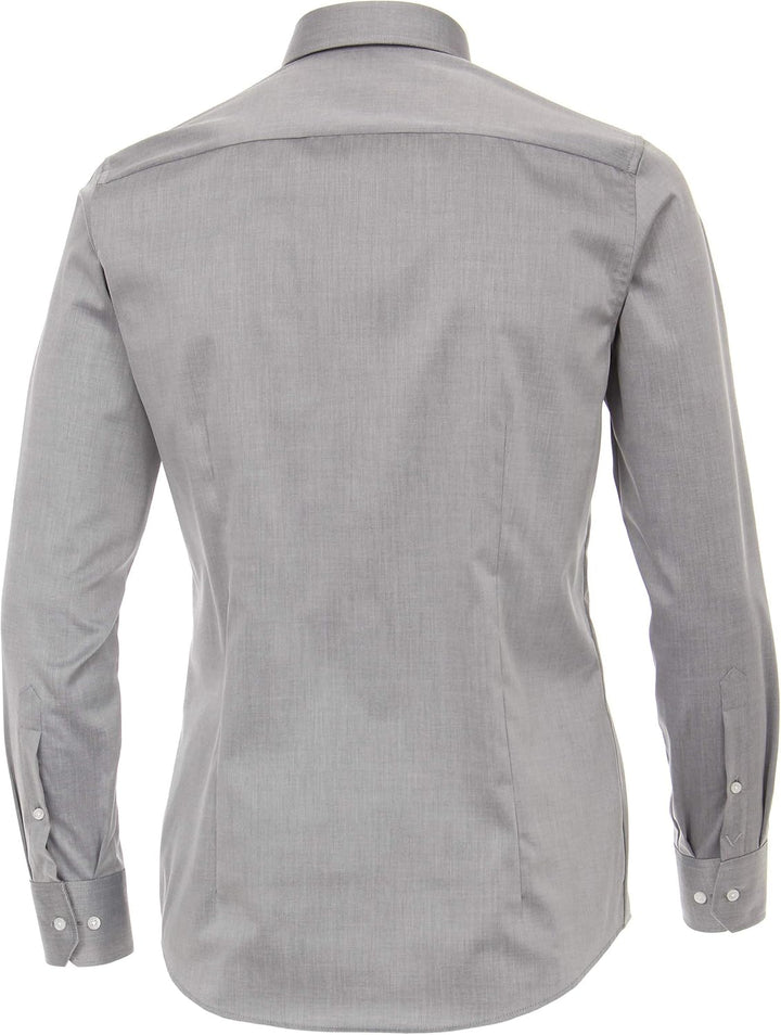 Venti Herren Twill Hemd uninah 001880 Modern Fit, Hellgrau