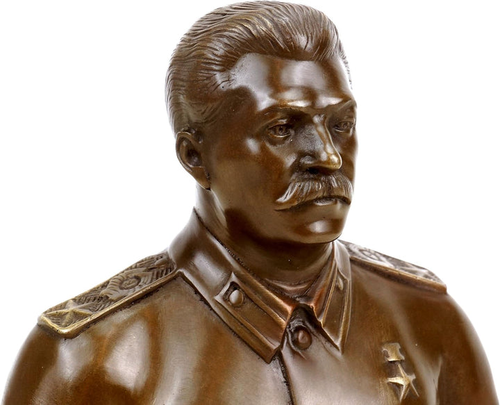 Kunst & Ambiente - Josef Stalin Büste (1953) - UDSSR - signiert - Militaria - Bronze Büste - Militär