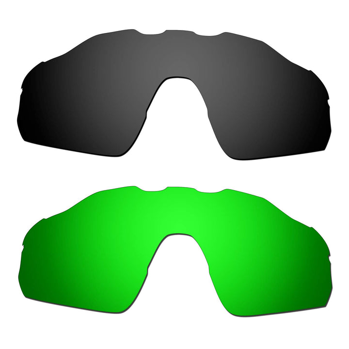 HKUCO verstärken Männer Ersatzgläser für Oakley Radar EV Pitch Schwarz/Emerald Grün Sunglasses