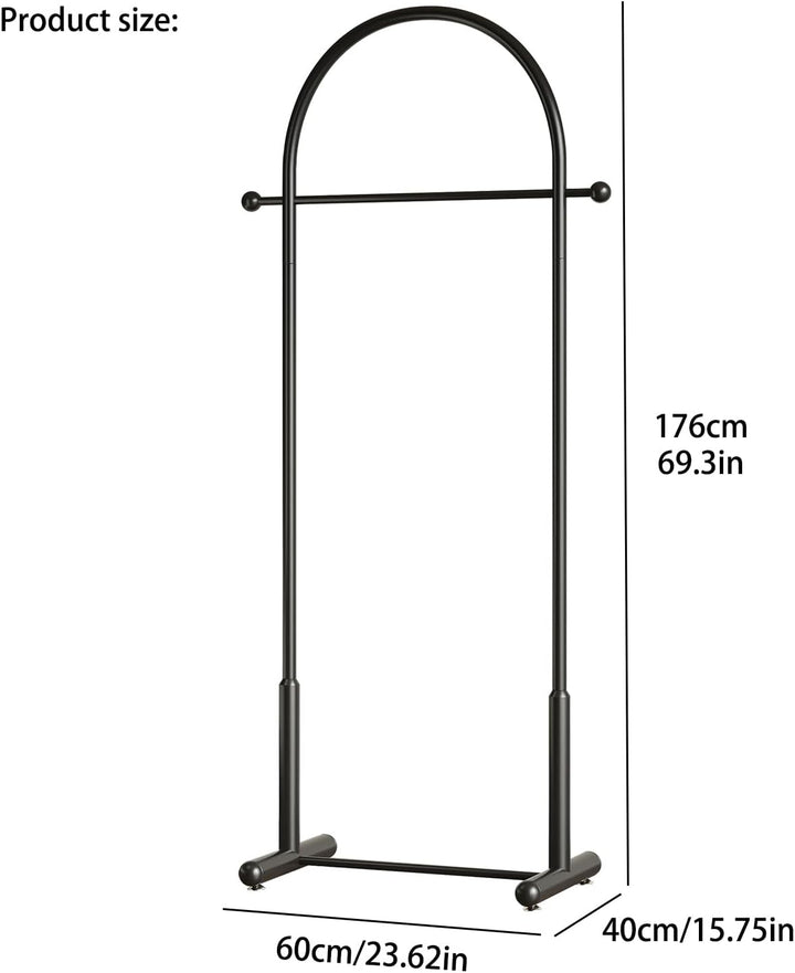 Schwerlast-Kleiderständer aus Metall – Bogenförmige platzsparende Garderobe für Kleidung & Accessoir