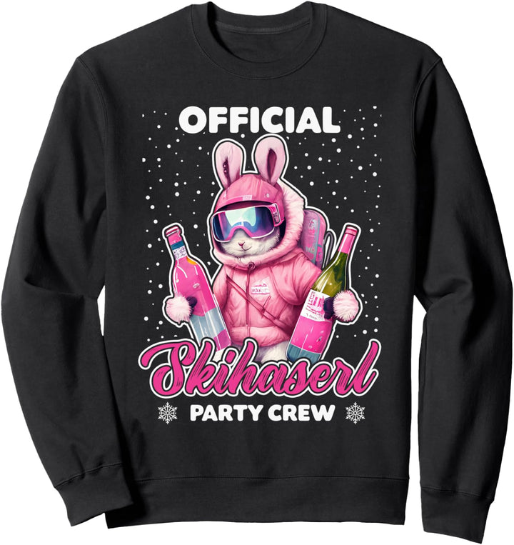 Skifahren Official Skihaserl Party Crew Apres Ski Damen Sweatshirt