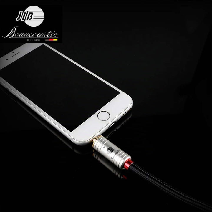 JIB Boaacoustic Klinkenkabel 3,5mm AUX Kabel (HiFi Sound), 3,5 mm-Klinkenstecker auf 3,5 mm-Klinkens