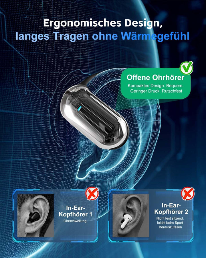 KI Übersetzungskopfhörer Echtzeit mit 134 Sprachen &amp; 90 Std Spielzeit, Bluetooth 5.3 Übersetzer Kopf