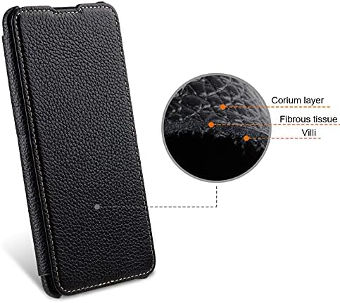 STILGUT Book Case kompatibel mit OnePlus 9 Hülle aus Leder zum Klappen, Klapphülle, Handyhülle, Lede