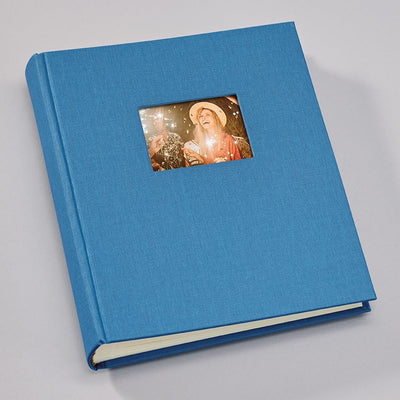 Semikolon 364005 Foto-Album Medium Finestra – 21,6x25,5 cm – 80 Seiten cremefarben, für 160 Fotos –