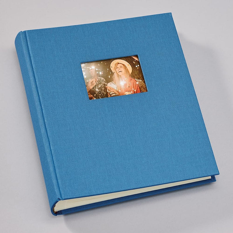Semikolon 364005 Foto-Album Medium Finestra – 21,6x25,5 cm – 80 Seiten cremefarben, für 160 Fotos –