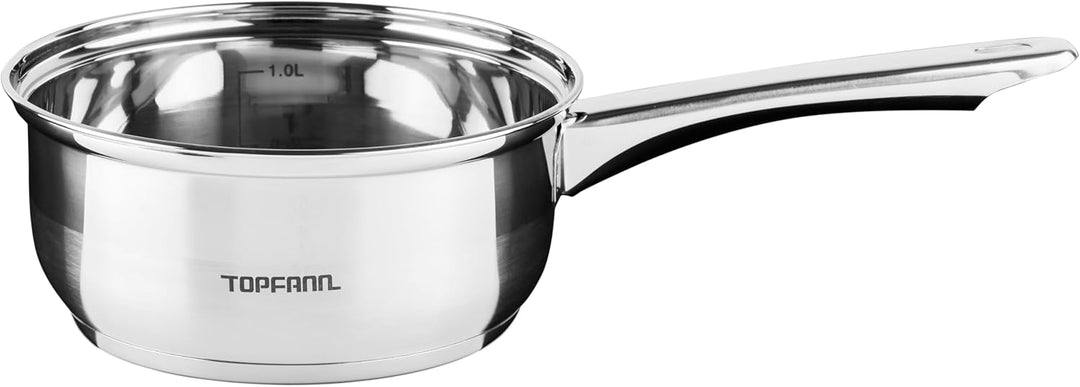 7 Teilig Edelstahl Induktion Topfset Topf Töpfe Kochtopf Glasdeckel Kochtopfset