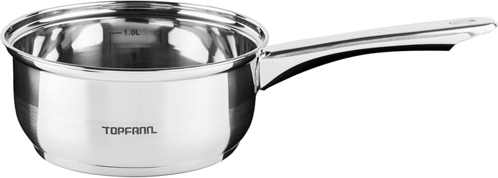 7 Teilig Edelstahl Induktion Topfset Topf Töpfe Kochtopf Glasdeckel Kochtopfset