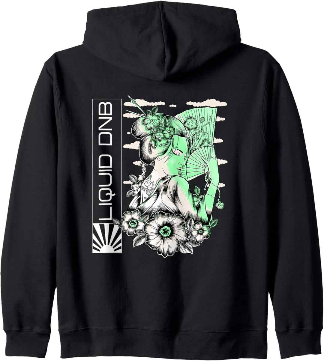 Liquid Drum Und Bass Dschungel EDM DnB Rave Kapuzenjacke