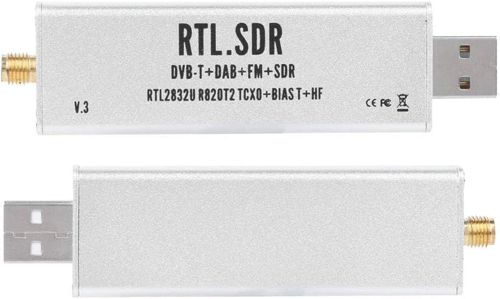 Elprico RTL SDR Stick, 0,1-MHz-1,7-GHz-Vollbandempfänger RTL SDR Funkkommunikationssystem-basiertes