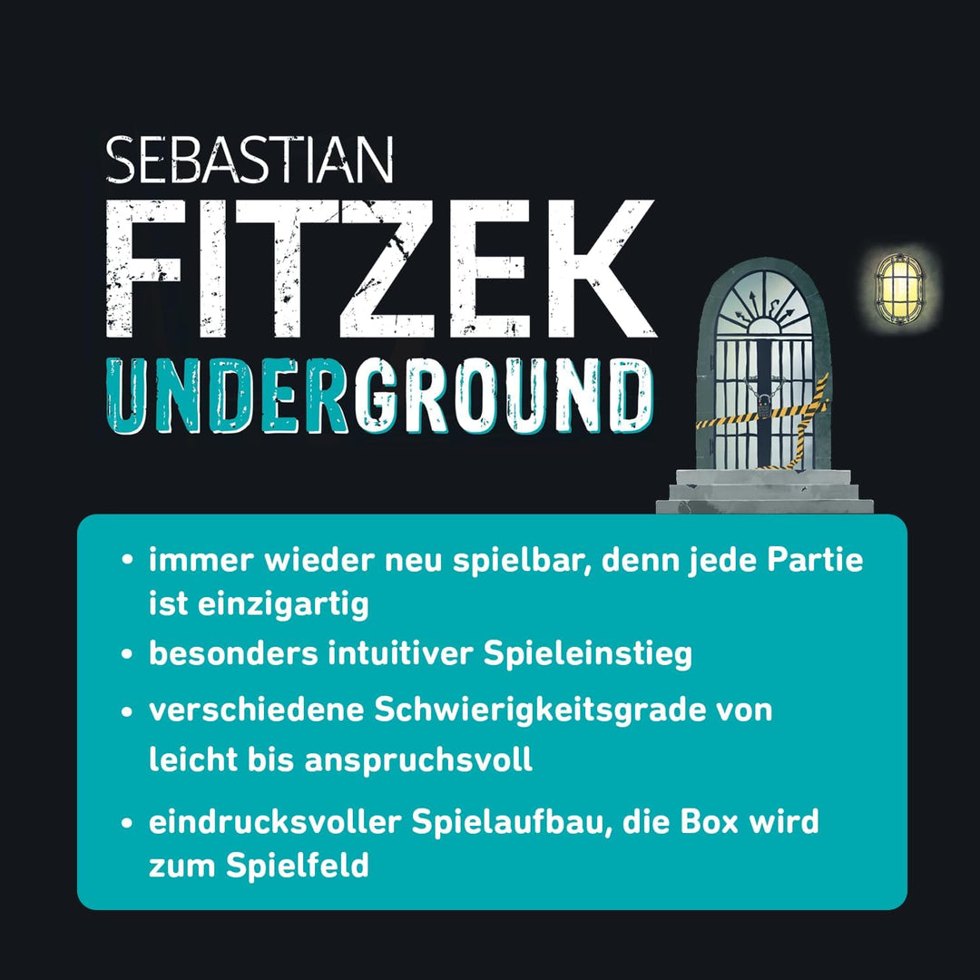 moses. Sebastian Fitzek Underground, innovatives 3D-Thriller-Spiel für Escape-Game Fans, kooperative