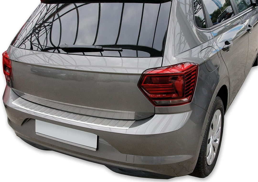 Ladekantenschutz Edelstahl MATT kompatibel für VW Polo VI | Typ AW | BJ ab BJ 2018 | Premium Qualitä