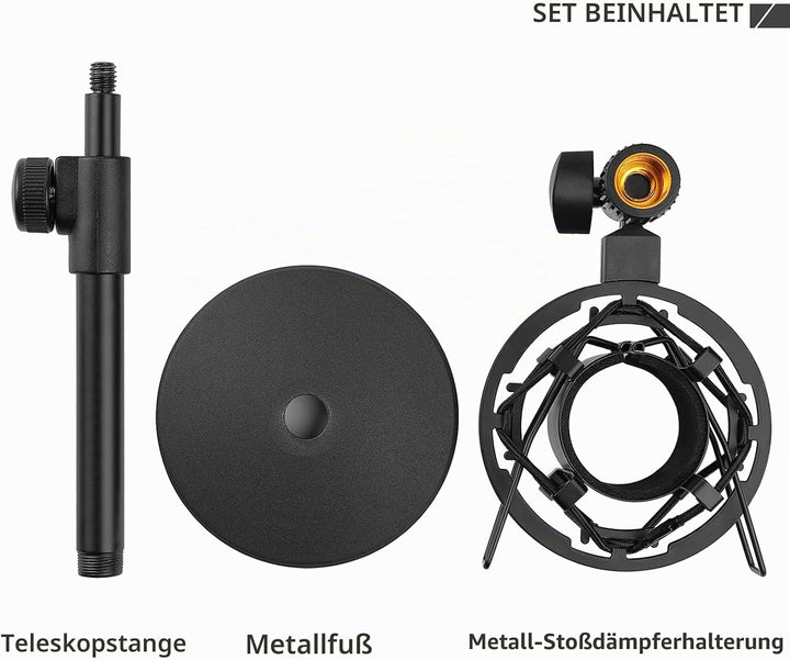 AT2020 Mikrofonständer mit Shock Mount für Audio Technica AT2020V AT2020USB+ AT2035 ATR2500X Kondens