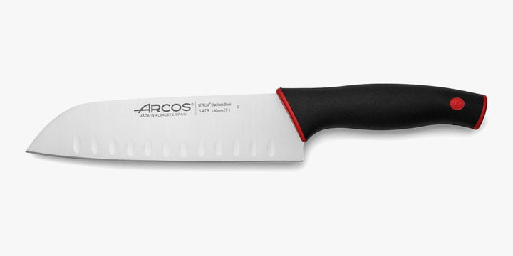 Arcos Serie Duo - Santoku Messer Messer Asiatischer Art- Klinge Nitrum Edelstahl 180 mm - HandGriff