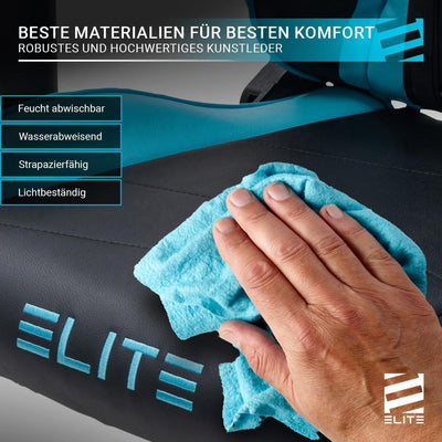 ELITE LED Gaming Stuhl MG200 Destiny - Ergonomischer Bürostuhl - Schreibtischstuhl - Chefsessel - Se