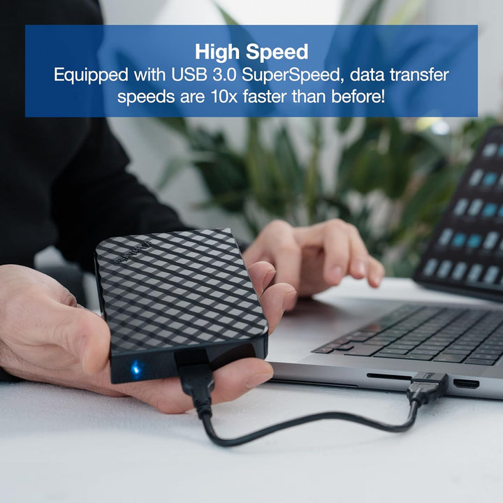 Verbatim Store 'n' Go SuperSpeed, 2 TB, Schwarz geriffelt, Externe Festplatte, USB 3.0, Festplatte e