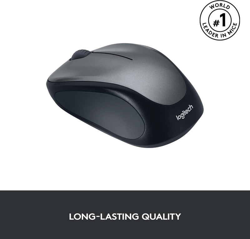 Logitech M235 Kabellose Maus, 2,4 GHz mit USB-Unifying-Empfänger, 1000 DPI Optical Tracking, 12 Mona