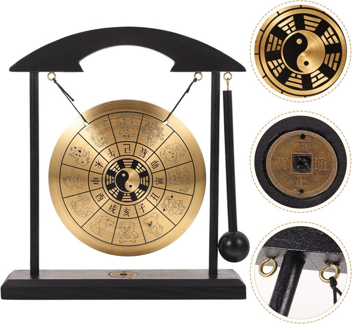 Beavorty Gonganzeige Wingspiel Chinesischer Drache Drachen Chinesischer Gong Chau-gong Mini-gong Mit
