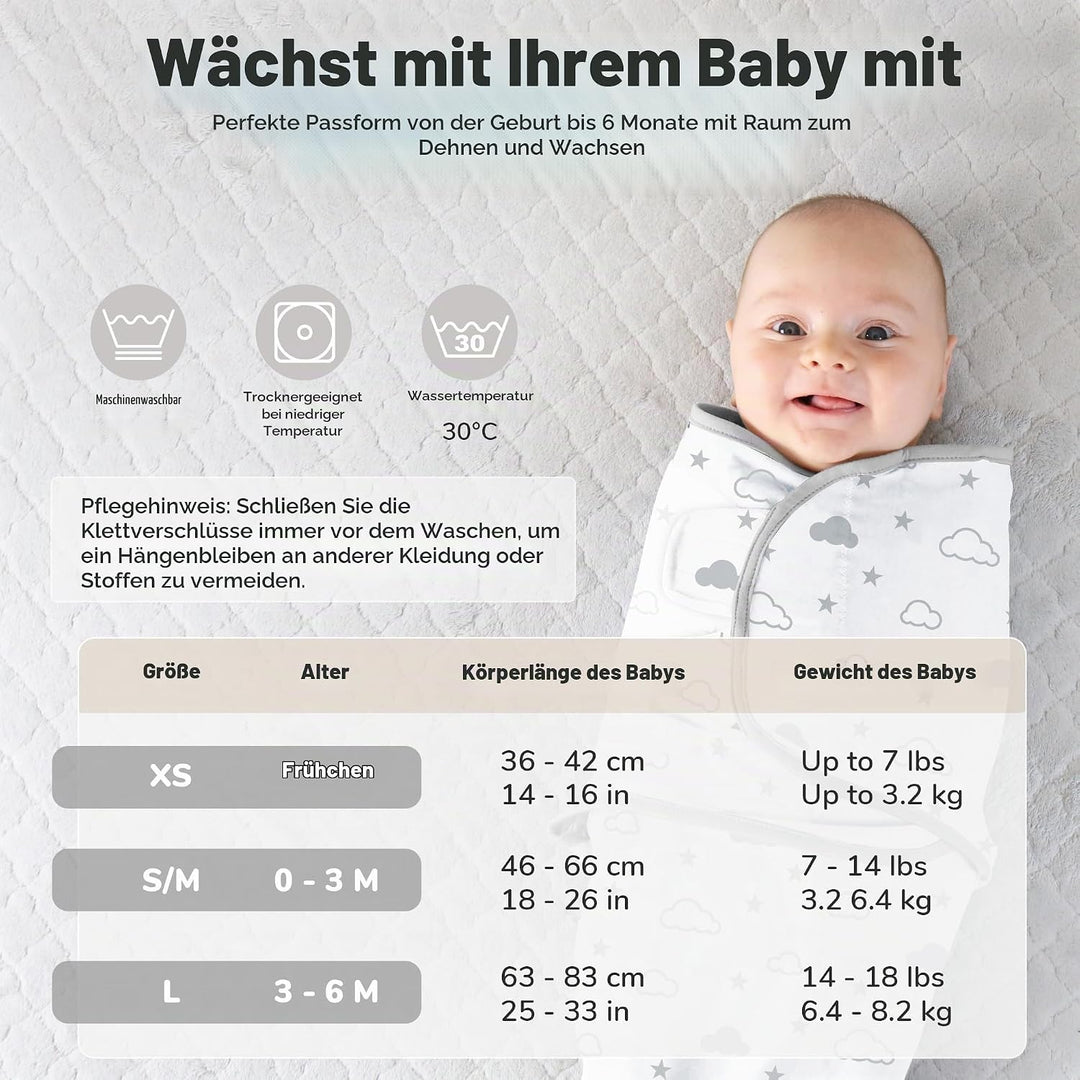 Mama Cheetah Baby Swaddle Sack, Bio-Baumwolle Swaddle Decke, verstellbare Swaddle Schlafsäcke, einfa