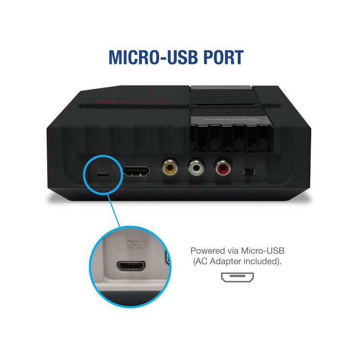Hyperkin RetroN 1 HD Gaming-Konsole für NES (schwarz)