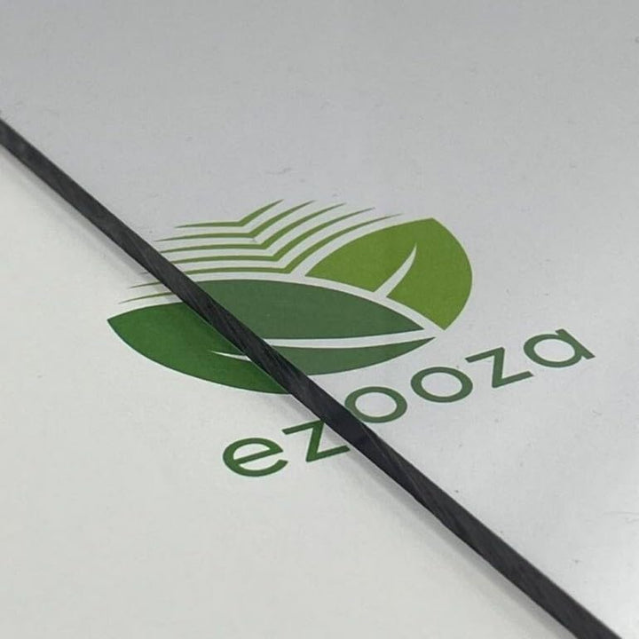 Ezooza Kompakte Platte aus Polycarbonat, 3 mm, transparent, 1000 x 1000 mm, gegen UV-Strahlen