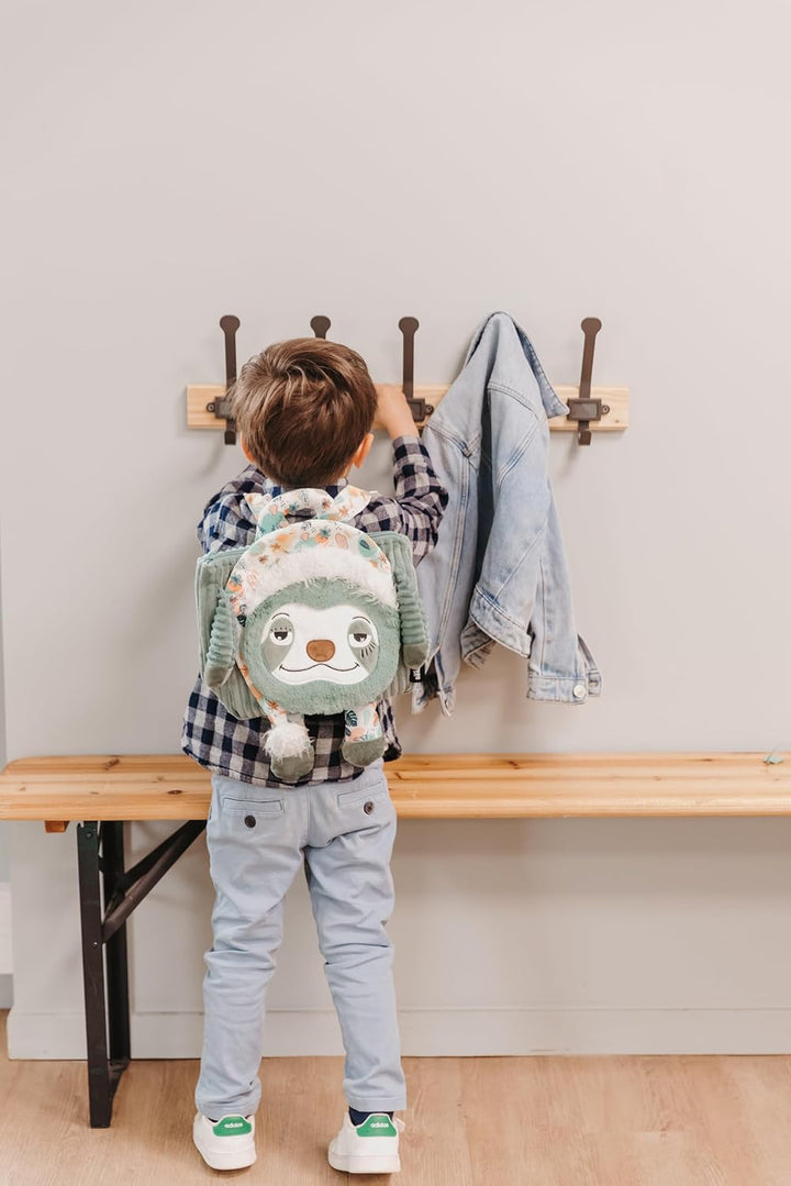 Les Déglingos - Rucksack aus Samt – ultraweich – Plüsch – Kindergartentasche oder Kindermädchen – ge