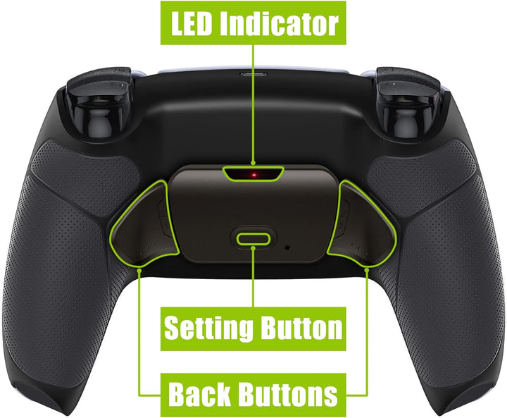 eXtremeRate Programmierbares Rise (RMB) Remap Kit für ps5 Controller BDM-030/040, Real Metal Buttons