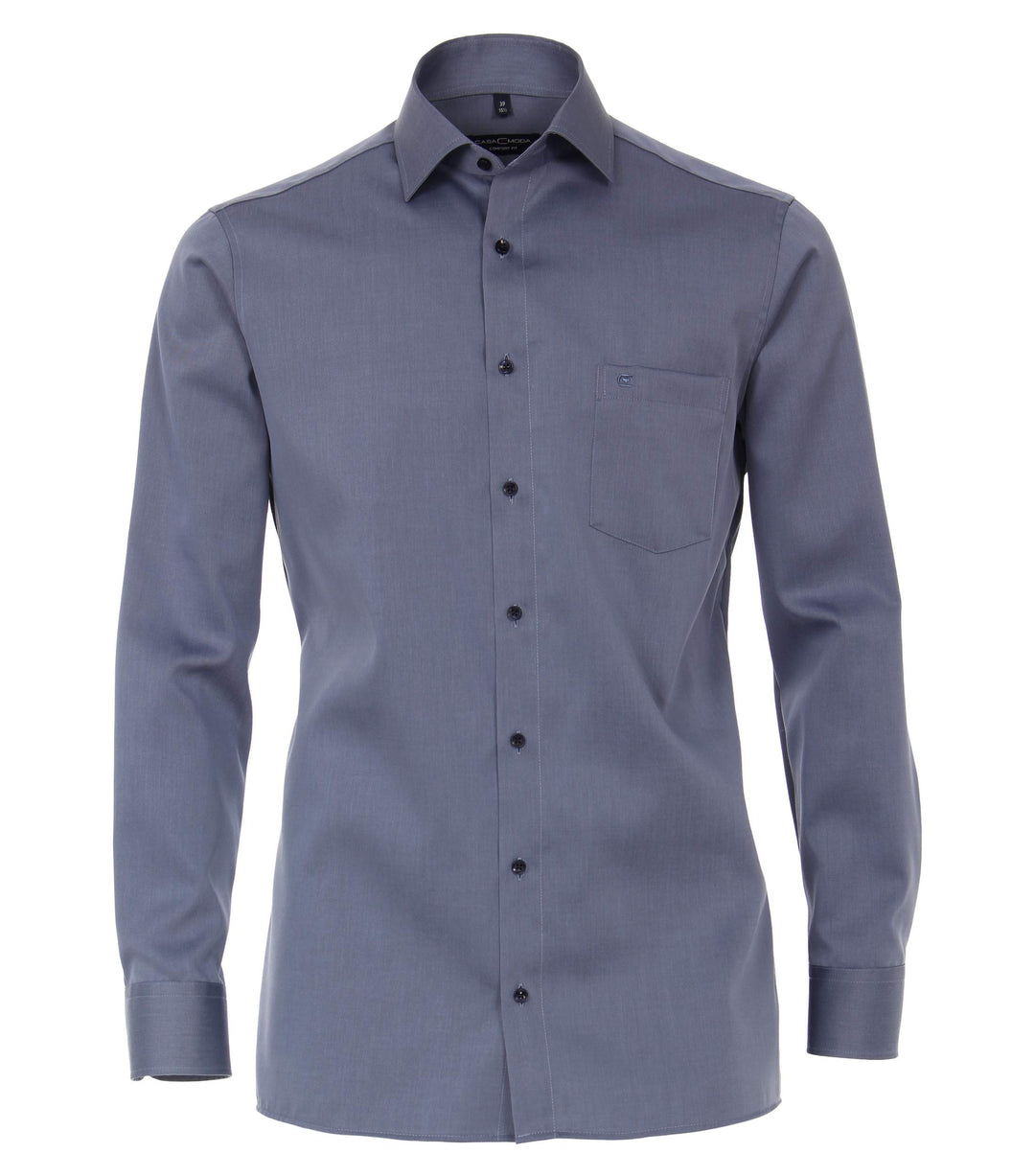CASAMODA Businesshemd Uni Comfort Fit 38 Mittleres Dunkelblau, 38 Mittleres Dunkelblau