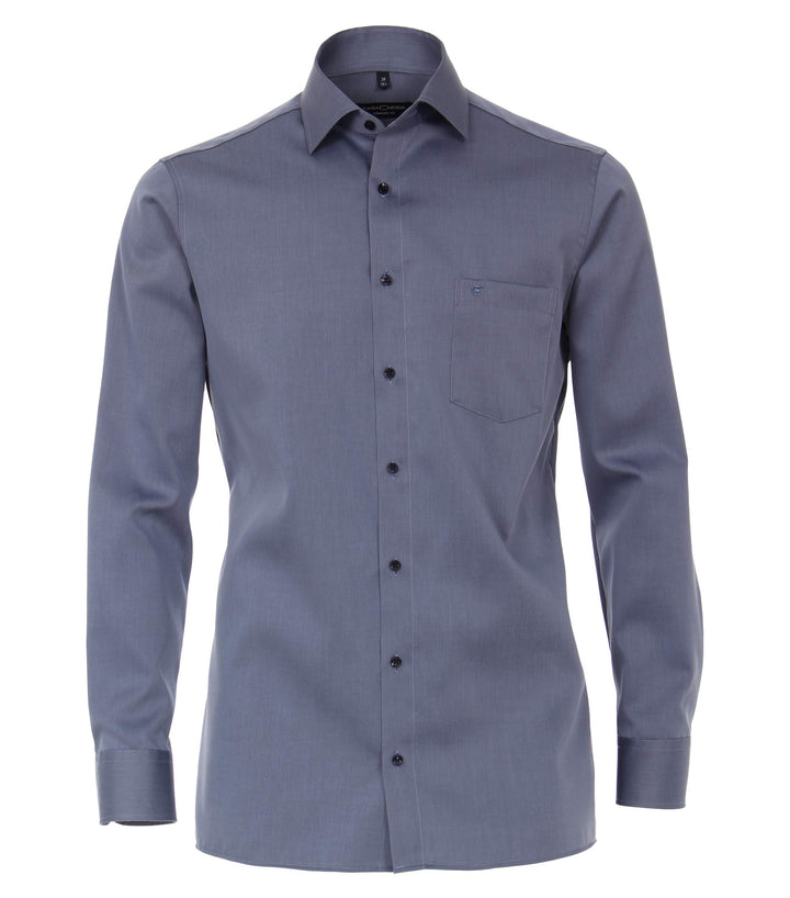 CASAMODA Businesshemd Uni Comfort Fit 38 Mittleres Dunkelblau, 38 Mittleres Dunkelblau