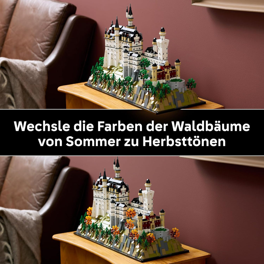 LEGO Architecture Schloss Neuschwanstein - Kreatives Bastelset und Konstruktionsspielzeug - Spielzeu