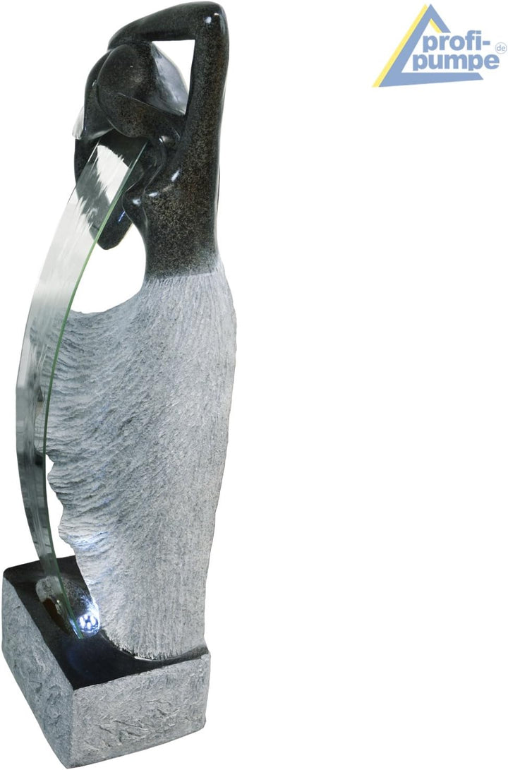 Gartenbrunnen Brunnen Zierbrunnen Zimmerbrunnen Springbrunnen Brunnen DANCING Lady mit LED-Licht mit
