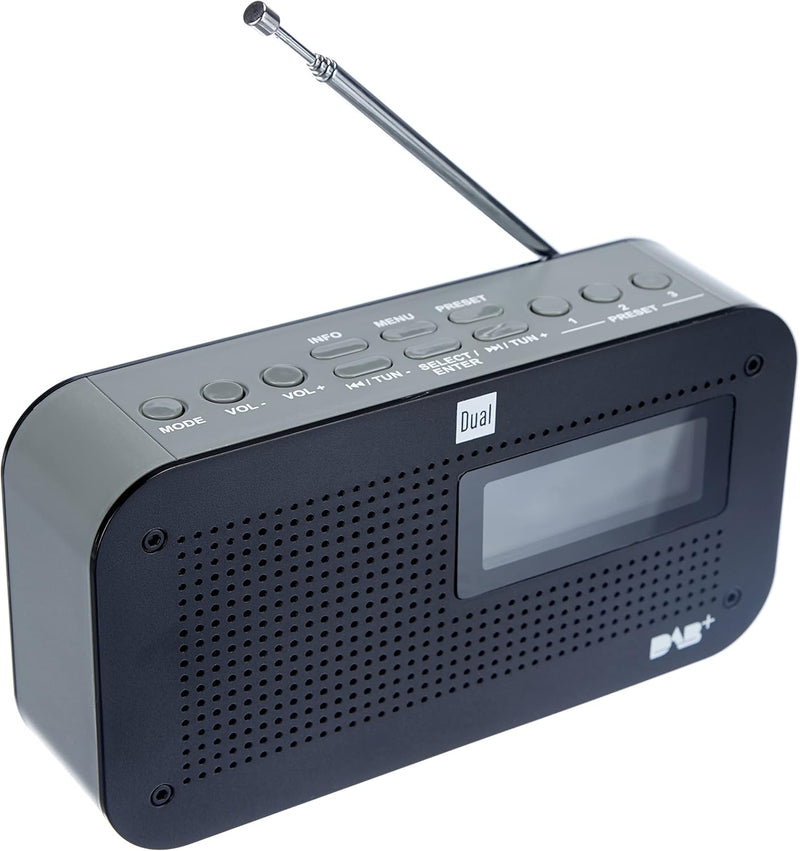 Dual 74872 DAB 71 Portables Digitalradio (UKW/DAB+ Tuner, Senderspeicherfunktion, LC-Display, Netz-