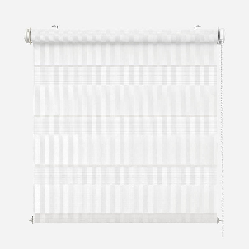 Rikmani Doppelrollo Fensterrollo ARD Duo-Rollo Klemmfixierung Zebrarollo Seitenzugrollo ohne Bohren,