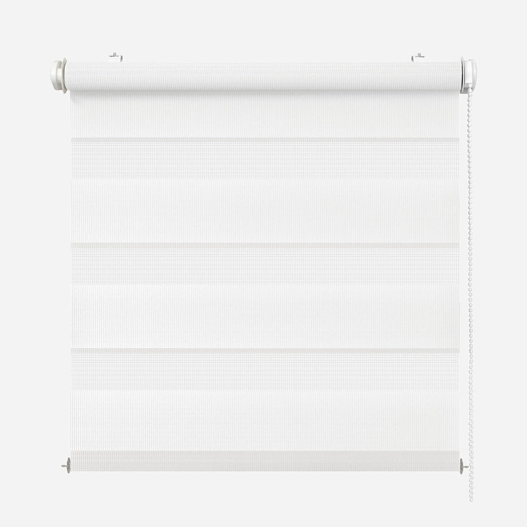 Rikmani Doppelrollo Fensterrollo ARD Duo-Rollo Klemmfixierung Zebrarollo Seitenzugrollo ohne Bohren,