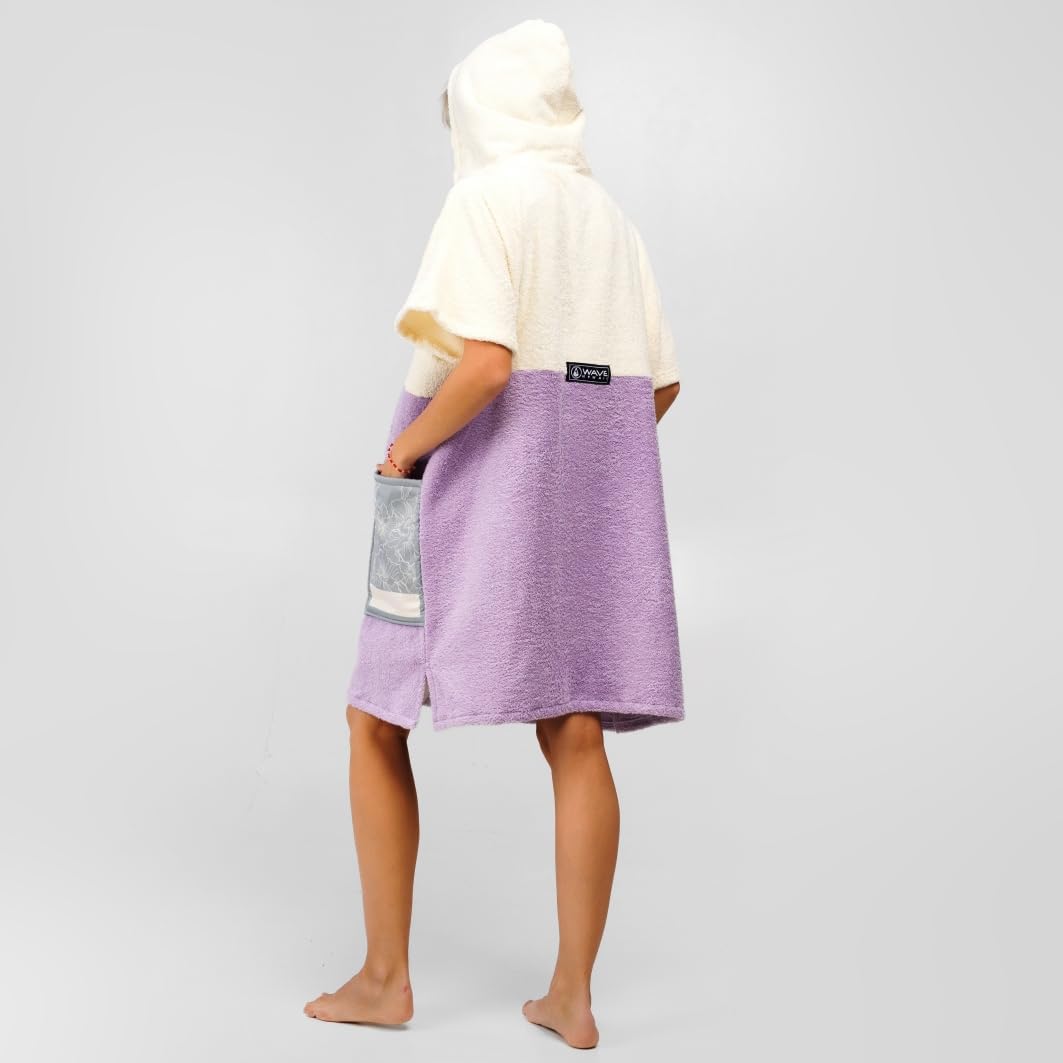 WAVE HAWAII Poncho Peniche Badeponcho 95% Baumwolle 5% recyceltes Polyester für Körpergrössen von 14
