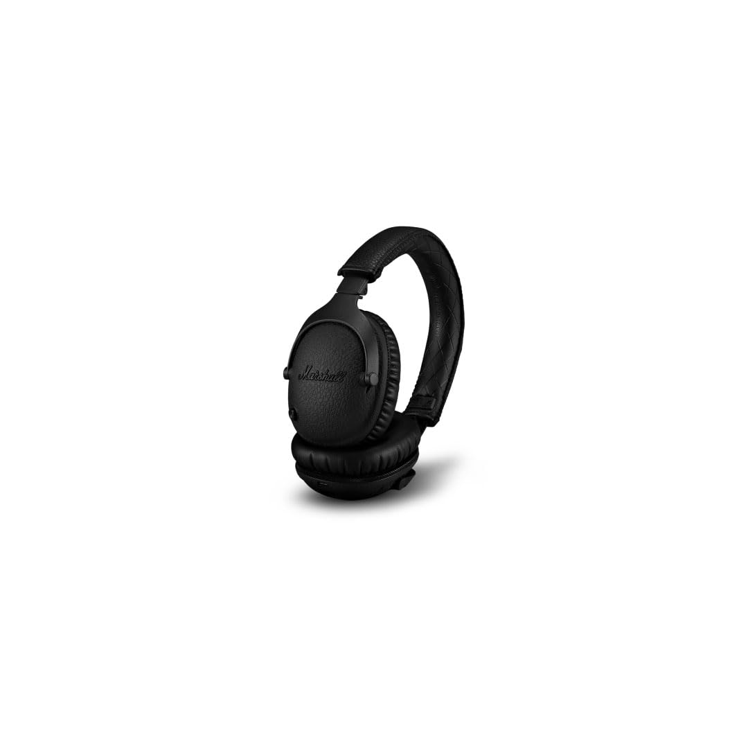 Marshall Monitor II Bluetooth Kopfhörer mit Active Noise Cancelling, 30 Stunden Spielzeit – Schwarz
