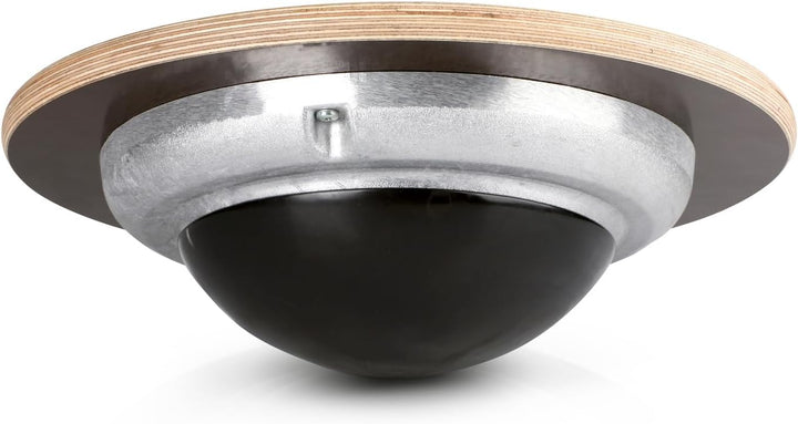 Sport-Thieme Sportkreisel Profi | Balance-Board aus rutschfest beschichtetem Holz u. Alu-Halbkugel m