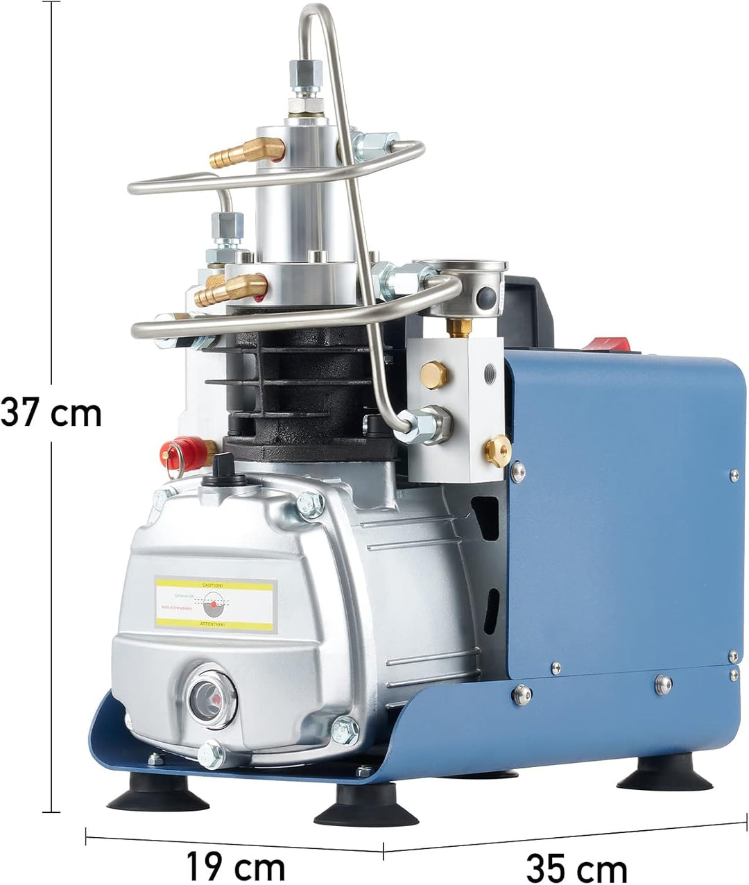 CREWORKS PCP Kompressor 300bar Hochdruckluftpumpe 1800W Kompressor Hochdruck 4500PSI Kompressorpumpe