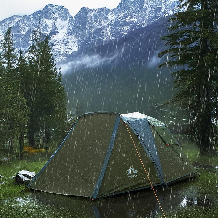 Night Cat Pop Up Zelt Wasserdicht: Wurfzelt for 3 4 Personen Mann Einfache Einstellung für Camping W
