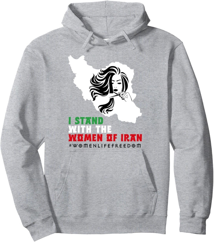 Iranische Karte, ICH STEHEN MIT FRAUEN DES IRAN Unterstützung Iranische Frauen Pullover Hoodie